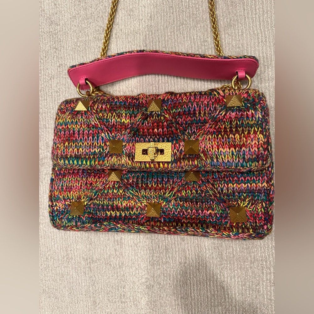 Valentino Woven Stud Bag. Like new, excellent condition. Non-smoking home.